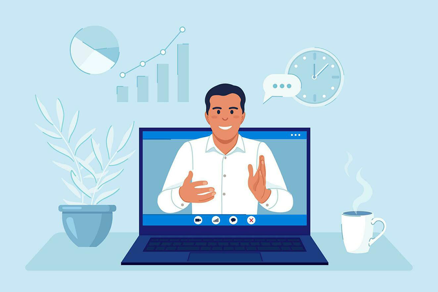 نحوه برگزاری کلاس آنلاین با بیگ بلو باتن